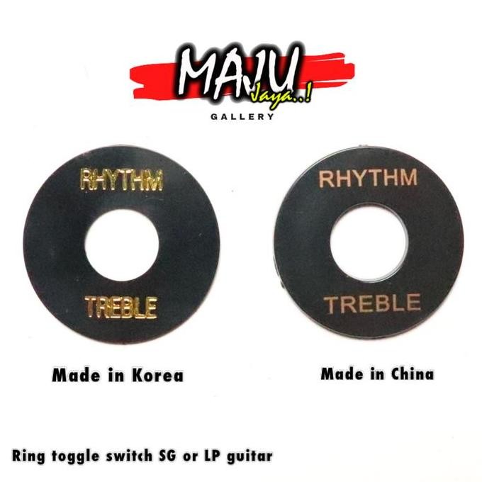 Cover ring cincin tutup toggle switch 3 way HITAM ibanez gibson prs