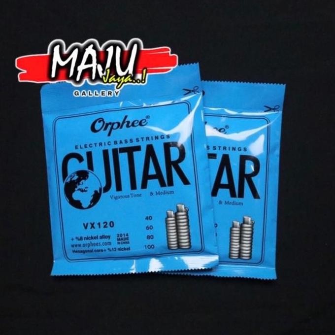 senar bass akustik elektrik orphee VX120 4 string