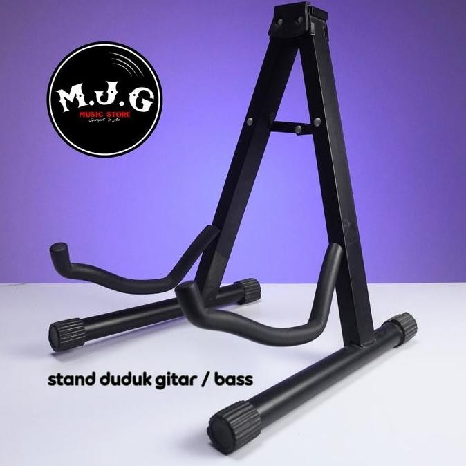 Stand gitar dan bass duduk akustik elektrik ibanez squier cort martin
