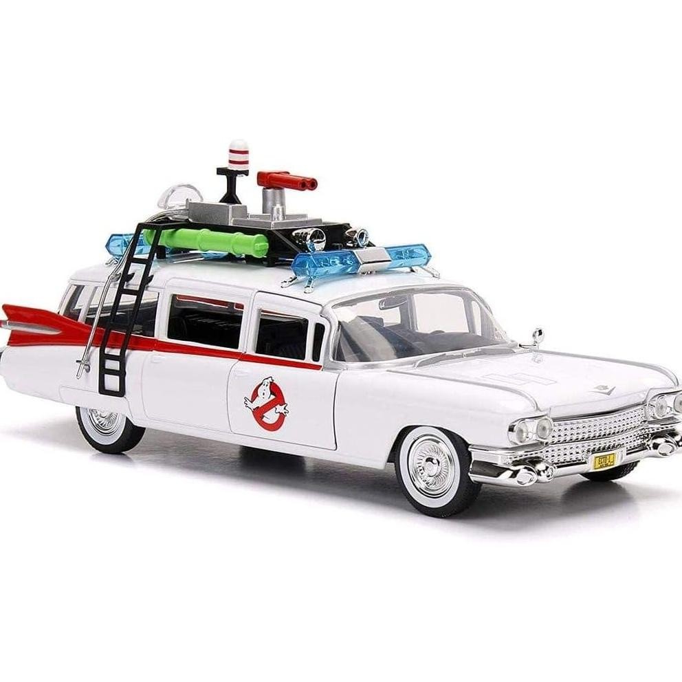 JADA TOYS HOLLYWOOD RIDES: GHOSTBUSTERS ECTO-1, WEI, MASTAB 1:24 ORIGINAL PRODUK