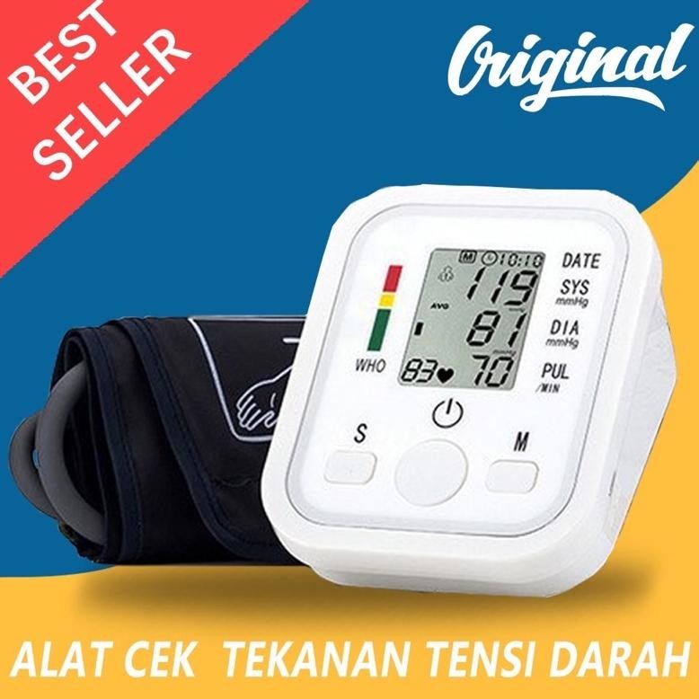 Tensimeter Digital Alat Cek Pengukur Tekanan Tensi Darah Digital Tensimeter Sphygmomanometer ORI