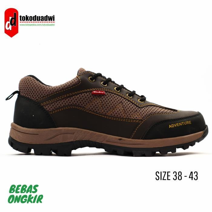 OGO Sepatu Hiking Gunung Outdoor Pria Spatu Safety Casual Hitam HP5