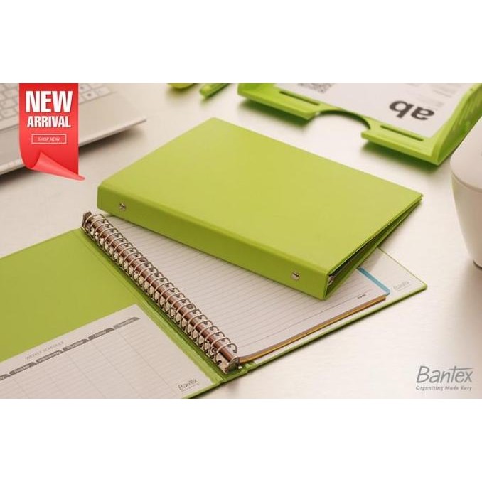 

NEW - Bantex Multiring Binder 26 Ring 2mm B Lime #26 6+P