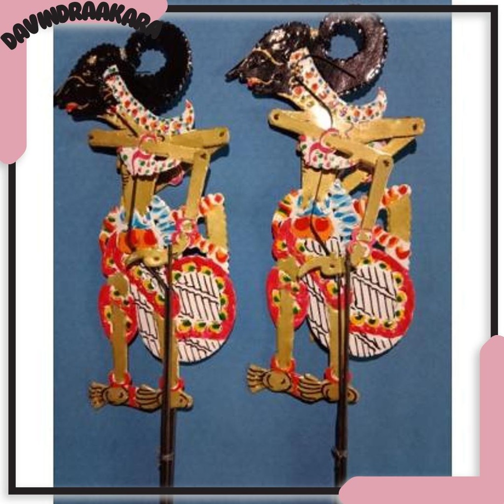 K3- 52 Satu Set Wayang Pandawa Lima, wayang kulit kertas, wayang mainan