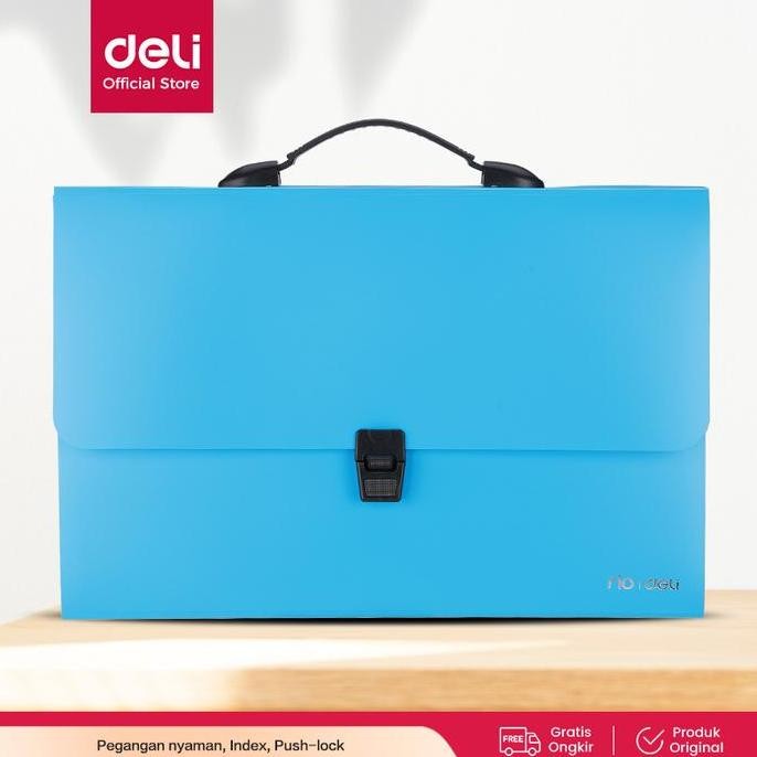 

NEW - Deli Expanding File Seri Rio FC 4 Pockets dengan smart lock EB4042 EB40442 EB4042 Stationery