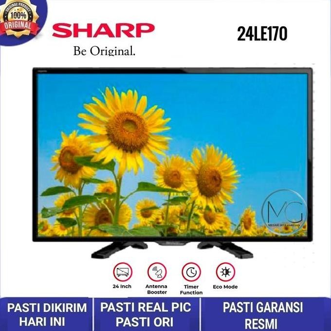 TERMURAH - SHARP LED TV 24 inch 24LE170i + Antena Booster dalam