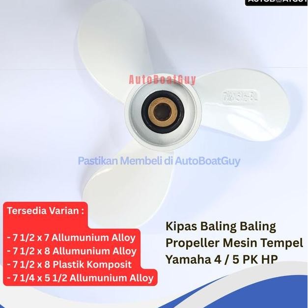Kipas Baling Baling Propeller Mesin Tempel Yamaha 4 5 Pk
