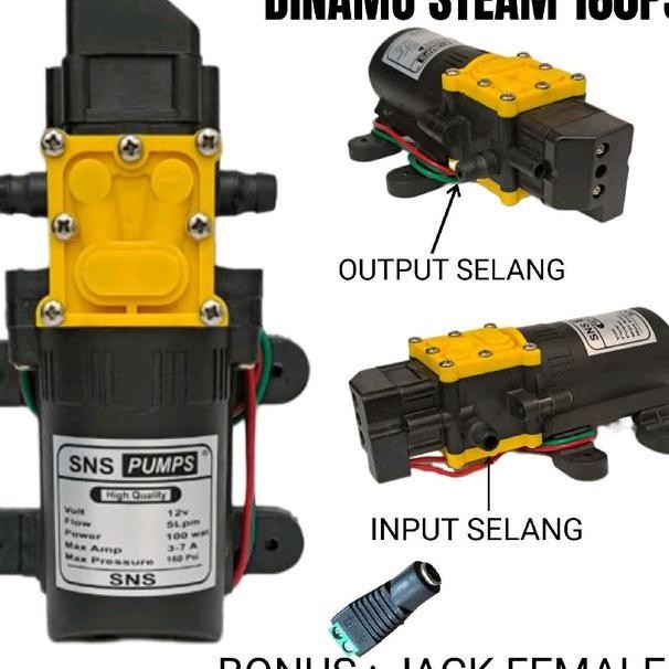 Dinamo Steam Pompa Dc 12V 160Psi Untuk Motor Pompa Air Galon Dan Dinamo Tangki Sprayer Elektrik