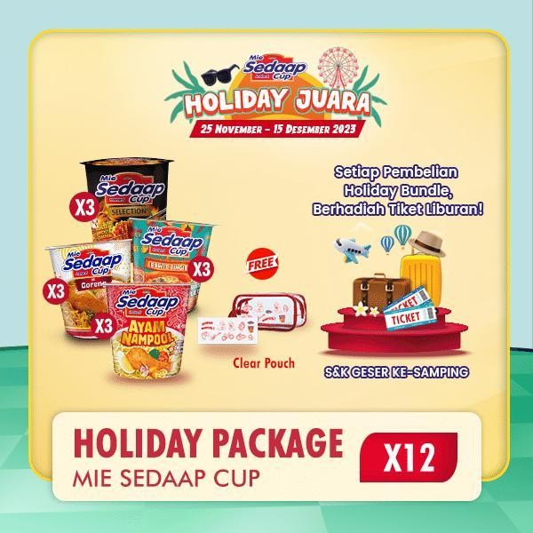 

ES Sedaap Cup Mie Instan Mix Variant (12 Pcs)
