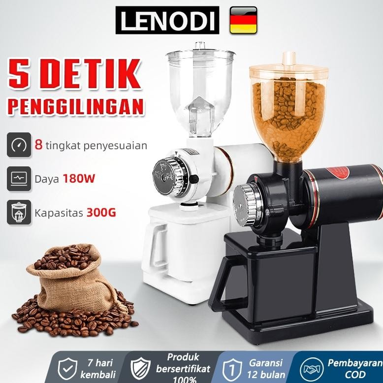 LENODI One Two Cups 600N Alat Penggiling Kopi Electric Coffee Penggilingan cepat Mill Grinder Mesin 