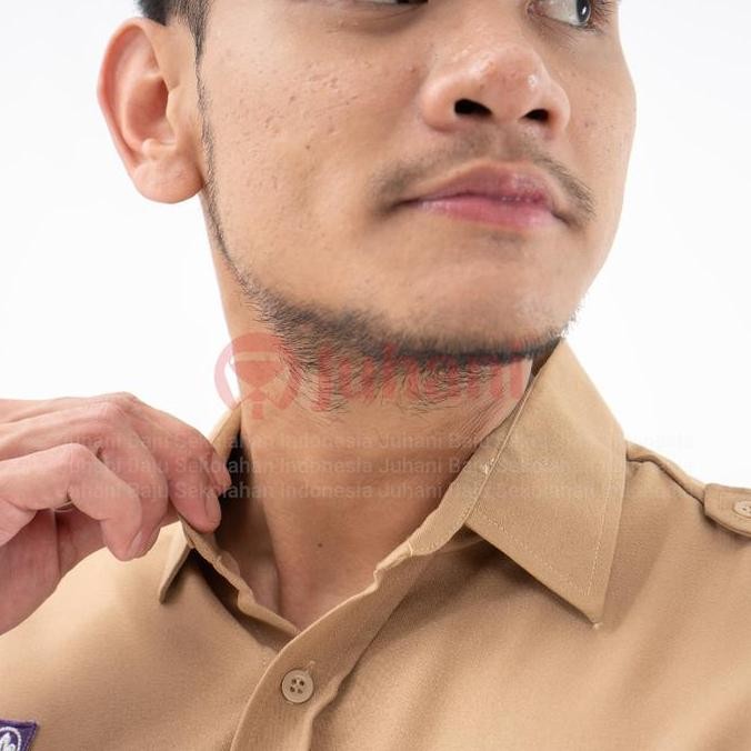Baju Pembina Pramuka Laki-Laki Lengan Panjang Baju Pembina Baju Pramuka Dewasa Baju Guru Pramuka Ata