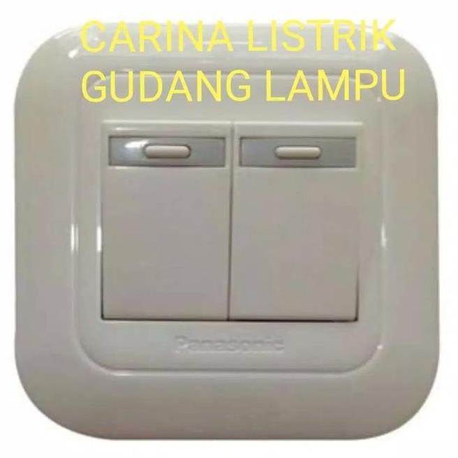 SALE SAKLAR SERI DOUBLE IB INBOW TANAM PANASONIC WHITE PUTIH G 162 (LISTRIK LAMPU RUMAH TANGGA KANTO