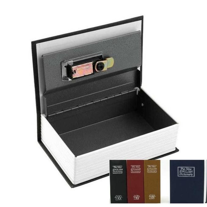 Safety Box - Brankas Mini Model Buku - Brangkas Penyimpanan Uang Emas