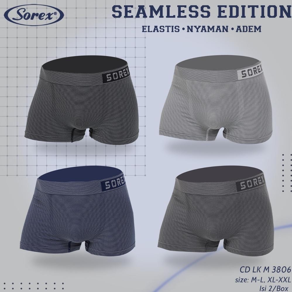 Update - Sorex Man CD 3802 ; 3804 ; 3806 ; 3815 ; 3816 ; 3817 ; 3819 Celana Dalam Pria Laki - Sport 