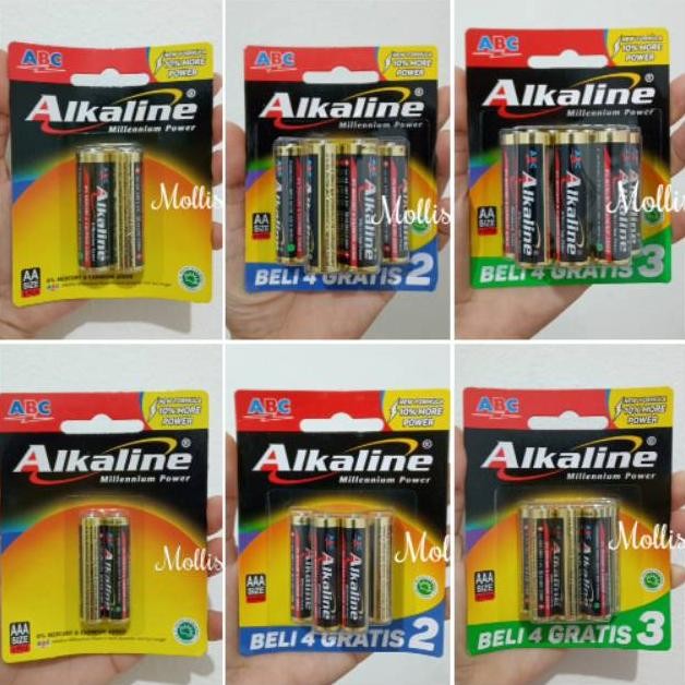 Miliki - Baterai/Battery/Batere ABC Alkaline AA/AAA isi 2 | isi 6 | isi 7