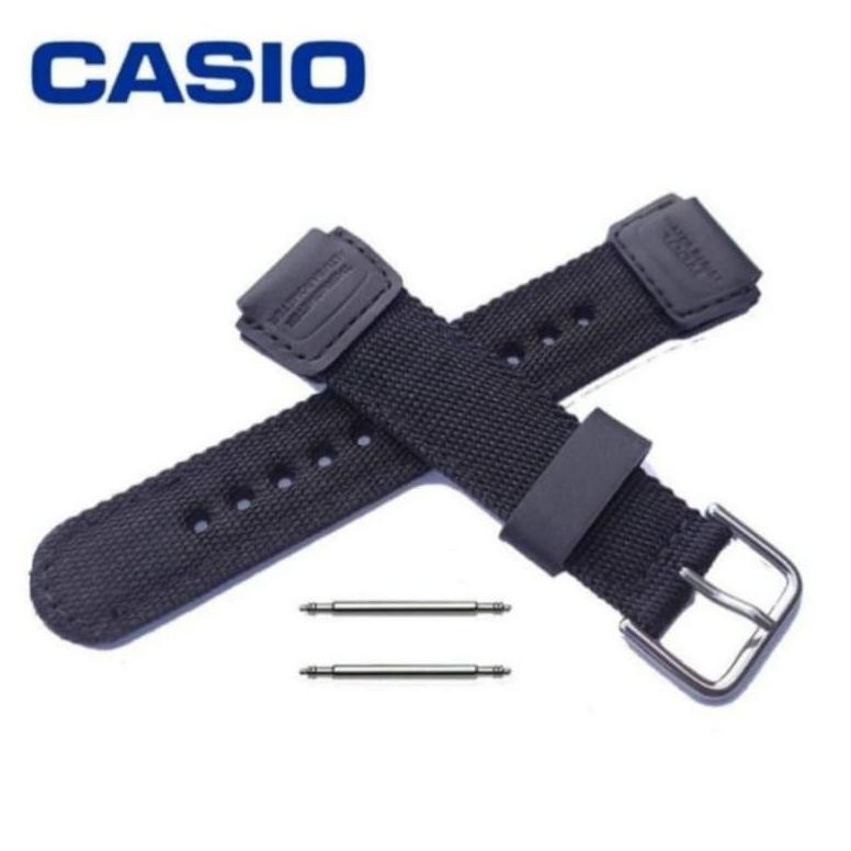 Strap jam tangan casio kanvas/kain Tali jam tangan casio kanvas/kain