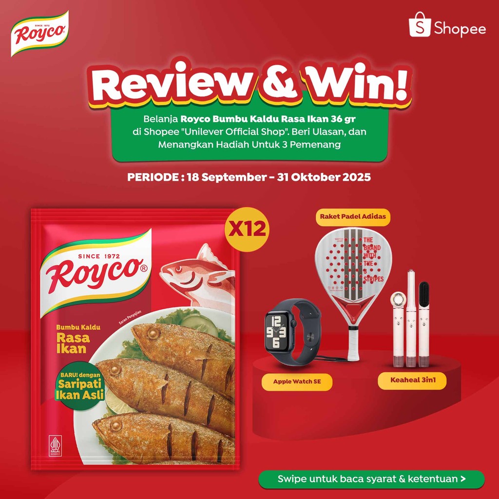 

ROYCO BUMBU KALDU RASA IKAN 12X36 G