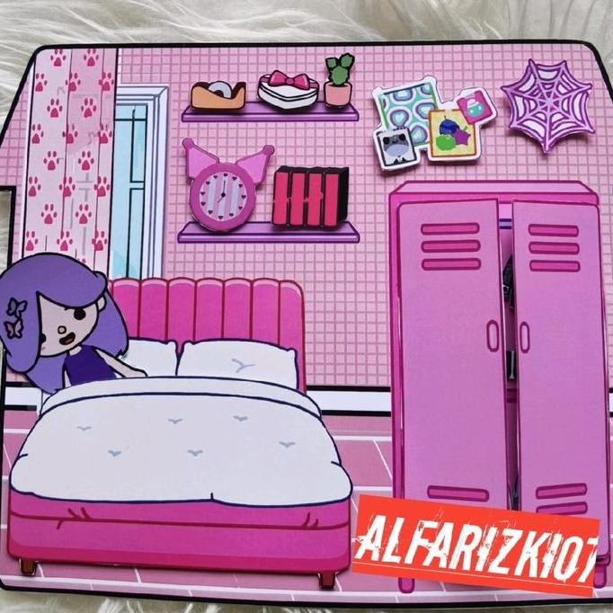 mainan edukasi toca boca life world pink end purpel buku kreatifitas anak Cewek