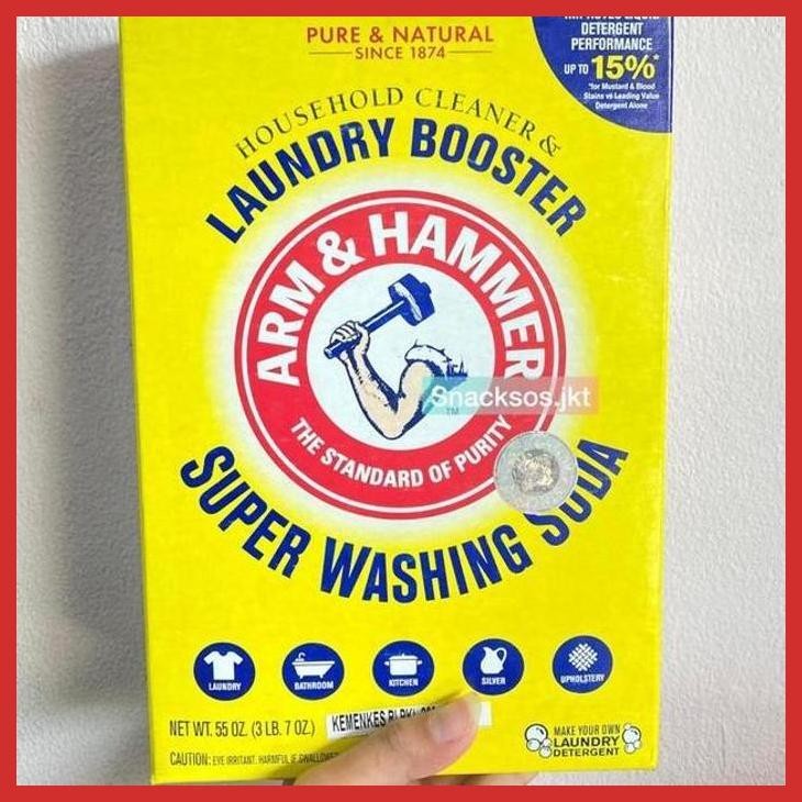 

SALE ARM & HAMMER BAKING SODA HOUSE HOLD SUPER WASHING CLEANER USA ASLI [BUMBU OLAHAN MAKANAN]