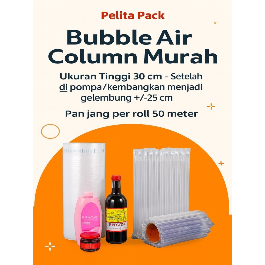 

Pelindung Udara/Bubble Angin 30cm x 50m - Roll Kemasan Botol, Kosmetik & Elektronik | Pelita Pack