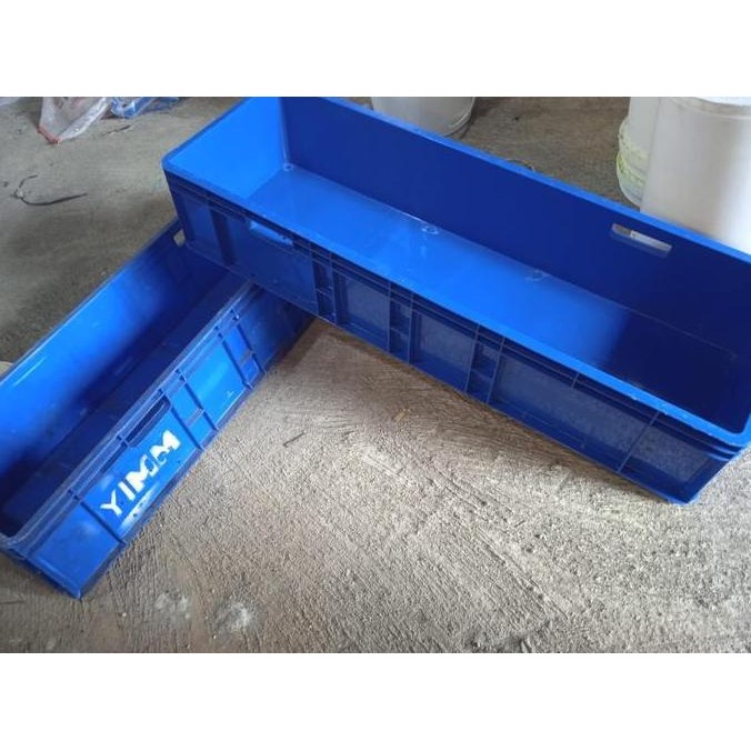 BOX KOLAM IKAN/KERANJANG PLASTIK SOLID 100 X 32 X 20 CM BAK IKAN HIAS ORIGINAL DAN TERPERCAYA