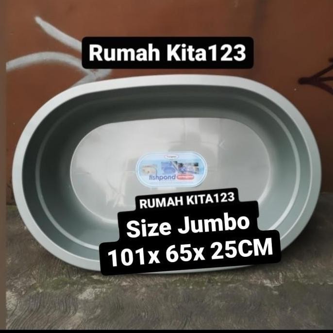 FISHPOND BAK PLASTIK IKAN BESAR JUMBO KOLAM PLASTIK AQUARIUM KURA ORIGINAL DAN TERPERCAYA