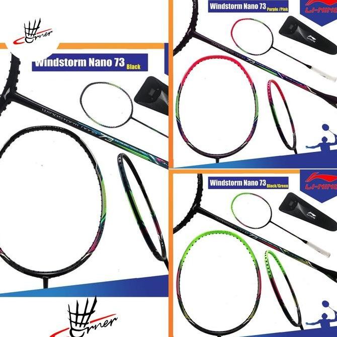 NEW Raket Badminton Lining Windstorm Wind Storm WS 73 Nano Original