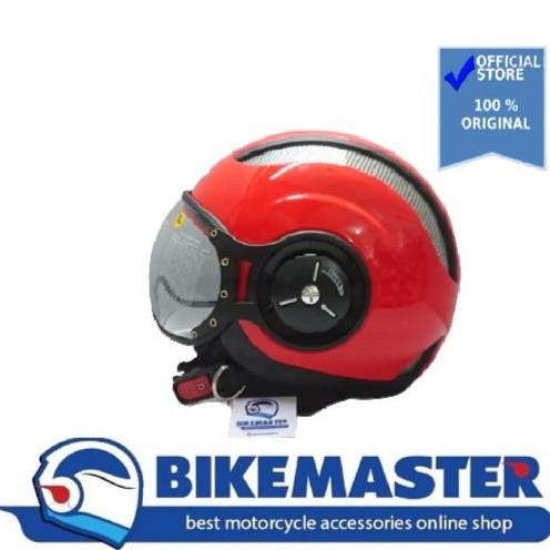 TERLARIS - Helm Zeus ZS-218 Red New Helm Retro