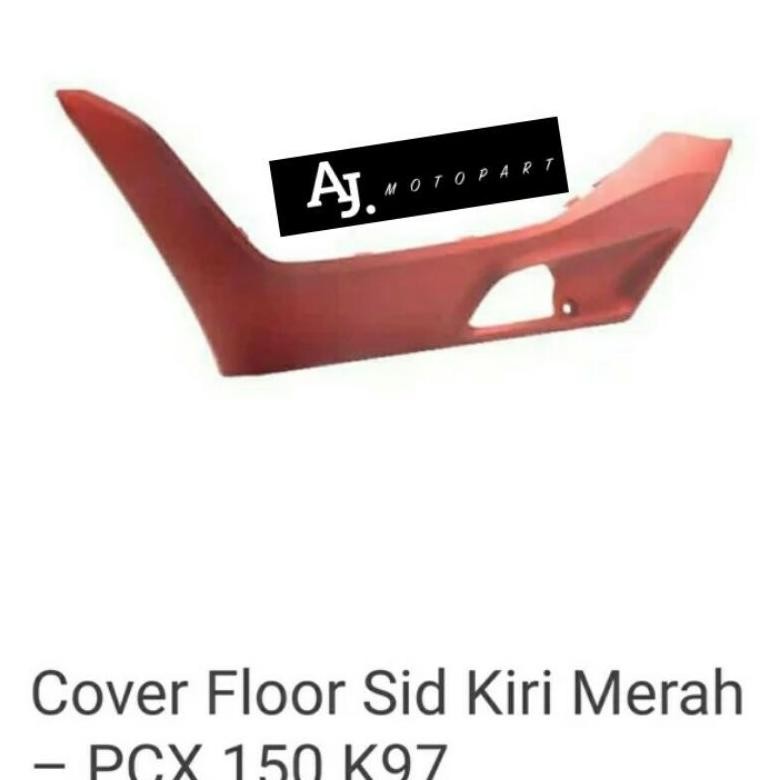 cover under side pcx 150 k97 RL floor side samg bah merah doff satuan ori honda