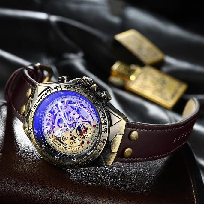 Jam Tangan Otomatis BINBOND A275 kulit Premium Tanpa Baterai - Watches COD LUIS