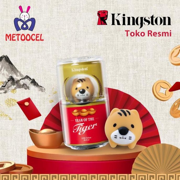 TERLARIS - Kingston 2022 Limited Edition Tiger USB Flasdisk Macan CYN 64 GB Storage