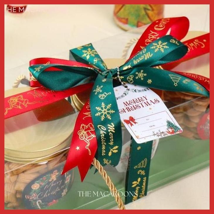 

DISCOUNT HAMPERS NATAL ISI 3 JAR KUE KERING / CHRISTMAS BOX MIKA SOUVENIR PARCEL COOKIES CHOCOLATE [BUMBU OLAHAN MAKANAN]