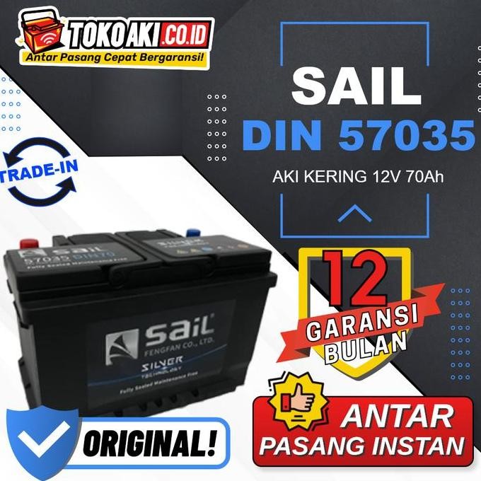 Aki Mercedes E Class W124 (1987-1996) - SAIL MF 57035 - 70Ah