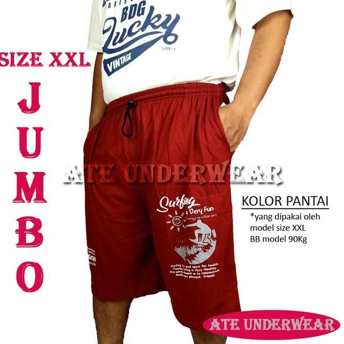 Jumbo Size Xxl Kolor Pantai/Celana Pendek Pria Big Size Celana Tidur
