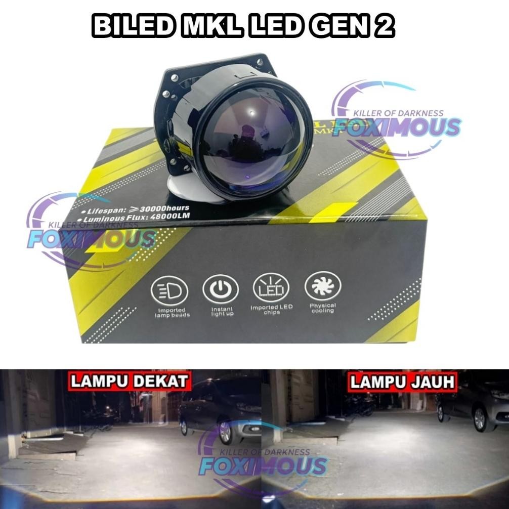 Biled Projector MKL 2,5 Inch Bluelens MKL Gen 1 Gen 2 Flat Cut Off 60 WATT Original MKL