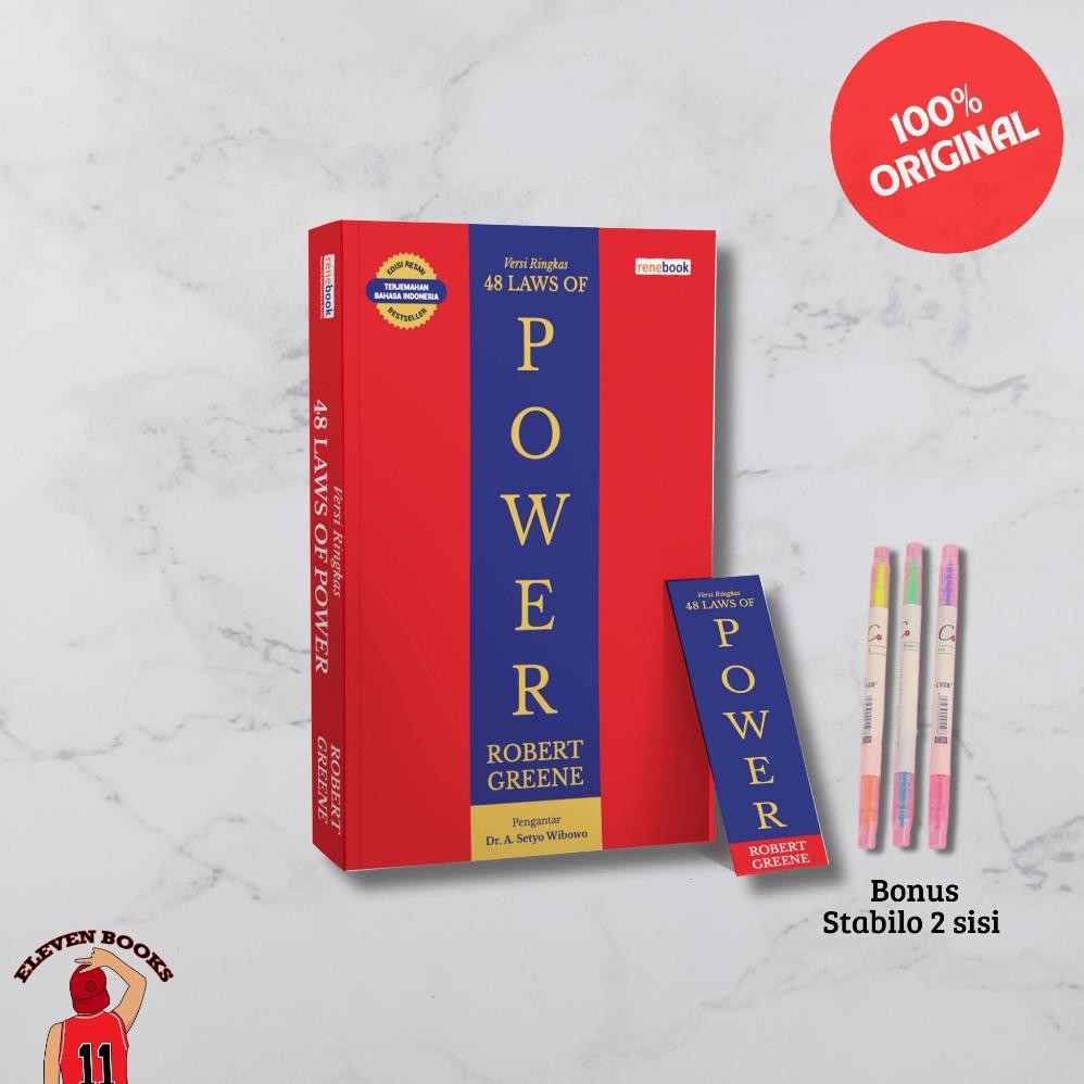 Eleven Books Buku Terjemahan Versi Ringkas The 48 Laws of Power - Robert Greene (Renebook)