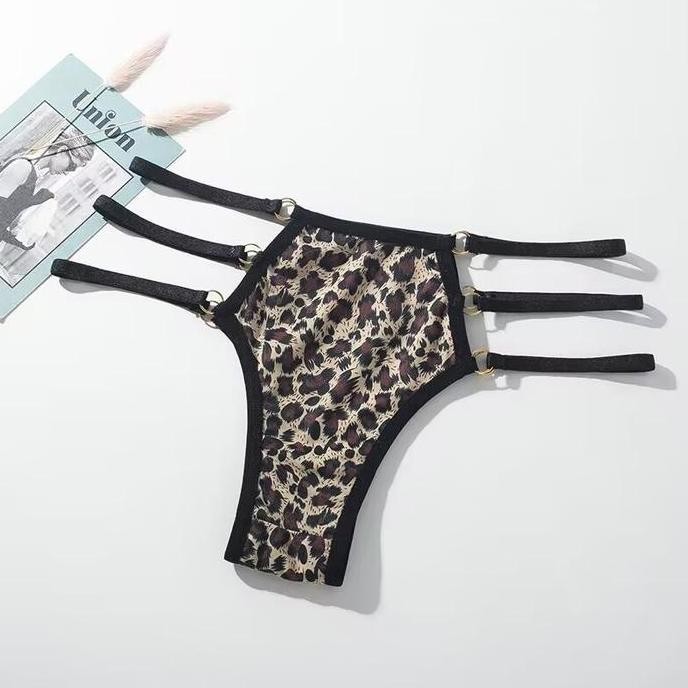 Celana Dalam Wanita Low Waist G String Leopard Ukuran Jumbo Big Size 5C255