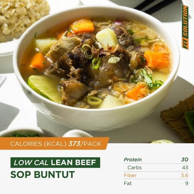 

(Good) LOW CAL Lean Beef Sop Buntut. Hi Protein Diet Prep Meal Catering