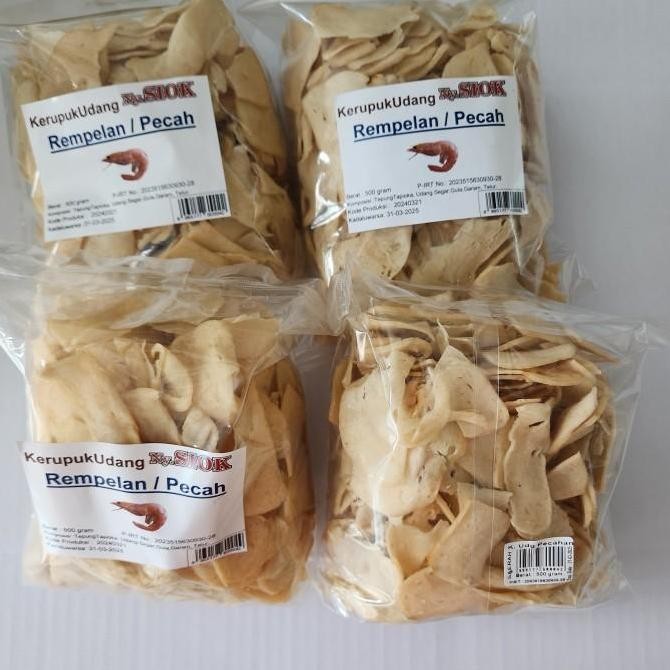 (Good) Kerupuk udang pecahan / rempelan / pinggiran dari Ny Siok