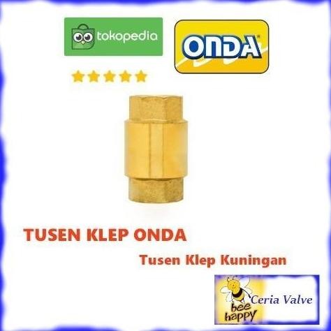 Tusen Klep 1 Inch Onda Brass Tusen Klep Kuningan 1" Onda Asli