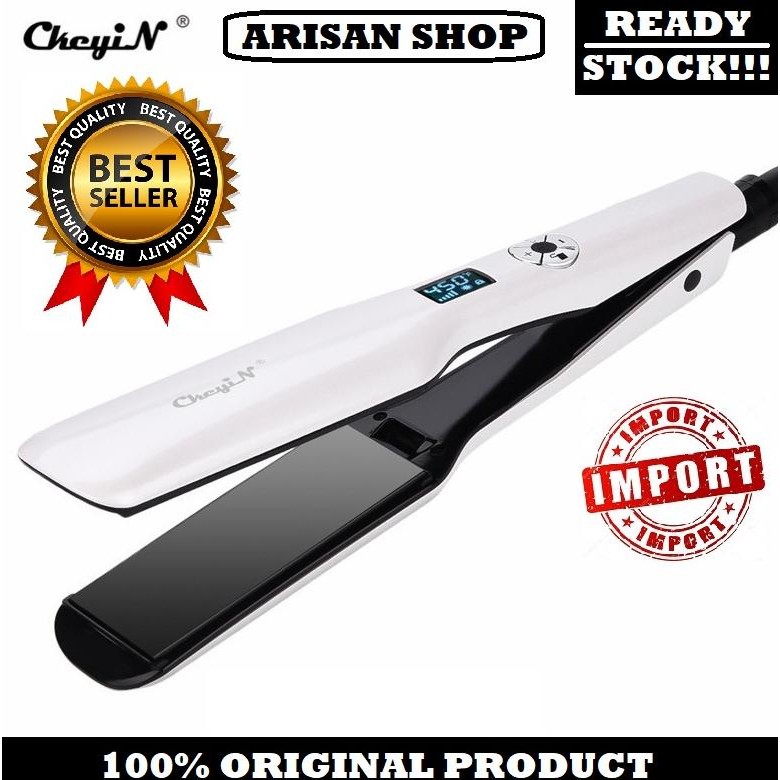 Catokan Rambut Ckeyin Dengan Layar LCD Pengunci Cerdas PTC