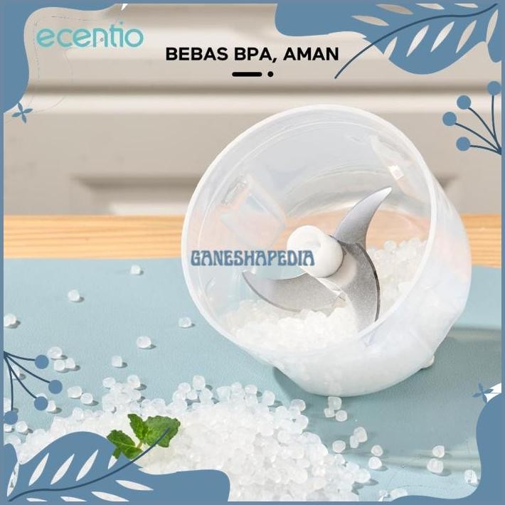 UFO-2025 d-54 rt-342 ecentio Mini Chopper Kaca Blender Portable 6 pisau 350ml Food Grade Penghalus B