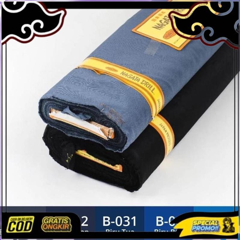Smile Today (Per Meter) Nagata Japan Drill - Bahan Kain Seragam - Lembut Nyaman Tebal