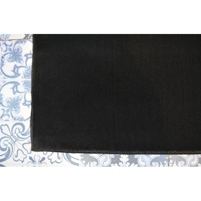 Karpet Lantai Jumbo Permadani Suleyman Turki Polos Hitam 300x400