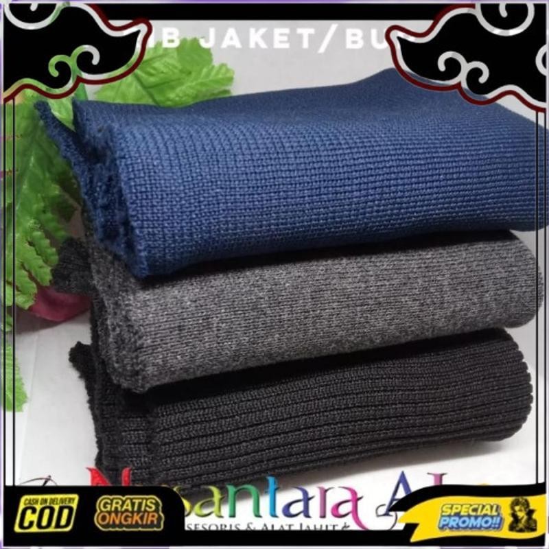 Trending Kain Rib Jaket, Kain Bur Jaket, Kain Untuk Tangan Jaket Per Pcs