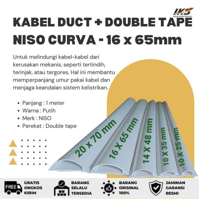 ~~~] Kabel Duct / Cable Protector NISO CURVA - 16x65mm