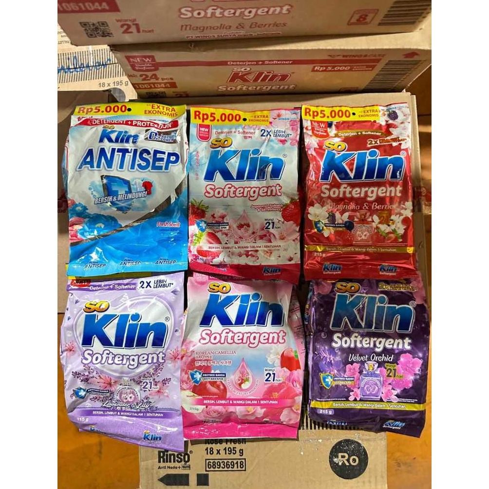 Promo Soklin Softergent Bubuk Kemasan 5000 Kardus 1 Dus Promo