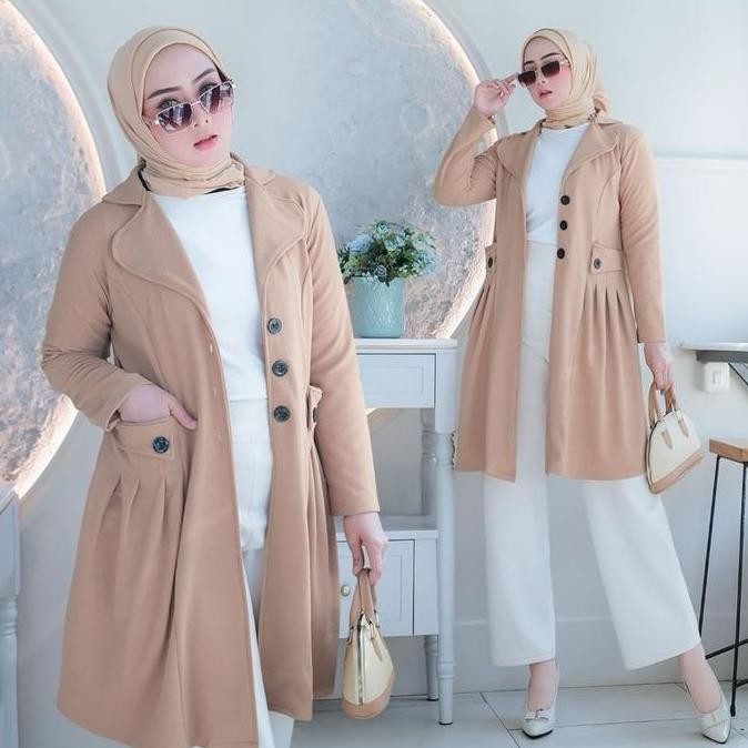 AG - Queen Blazer [Tanpa Dalaman] Wanita Outer Fashion Korean Style 703-9188 Baju Atasan Cardigan Pa
