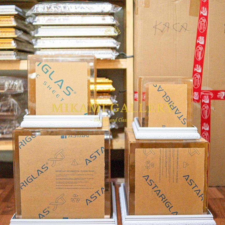 Kotak Hantaran Akrilik Baki Fiber 4 Cm Seserahan Akrilik Seserahan Baki Fiber