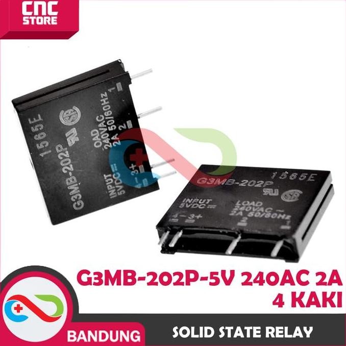Solid State Relay G3Mb-202P G3Mb-202P-5V 240Ac 2A 4 Kaki Baru